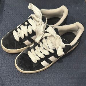 Adidas Campus 00’s Black and White Sneakers W9/M8